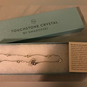 Touchstone crystal by Swarovski anklet